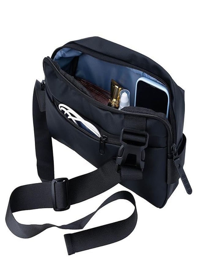 KARTUNBOX Travel Toiletry Bag with Detachable Pouch, Black, Travel Handy Hiking Waist Bag for Men and Women, Anti Theft Fashion Waist Packs with Adjustable Long Strap Messanger - Image 4